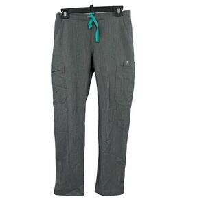 Figs Womens Yola Skinny Scrub Pants Size XS Graphite Gray Cargo TW2000P